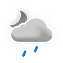 Light Rain Showers Night